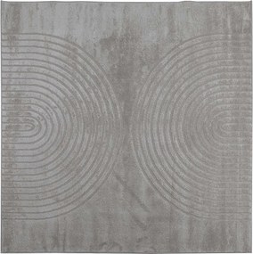 vidaXL Területszőnyegek Négyzet GALATI Szürke 120 x 120 cm Poliészter