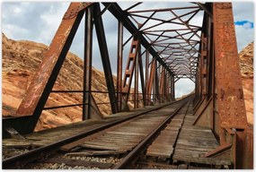 Poszterek 120x80 Vasúti híd Vasút