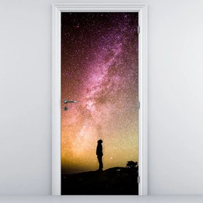 Fotótapéta ajtóra - Csillagokkal teli égbolt (95x205cm)