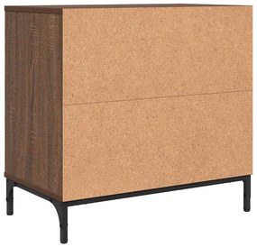 Éjjeli asztal fiókkal barna tölgy 63.5 x 36 x 61 cm Faanyag