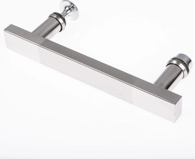 Fém fogantyú zuhanykabin ajtóhoz 14,5 cm távolság ezüst