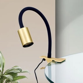 Orion Str 10-489 - LED Rugalmas asztali lámpa klipsszel KURT LED/5W/230V arany