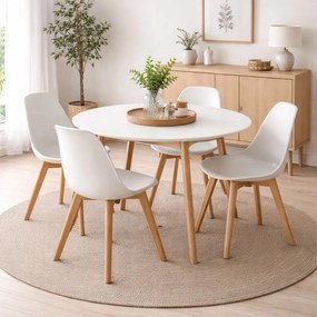 AVENBERG PEARL Étkezőgarnitúra 4 szék + asztal 105 cm