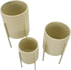 Fém kaspó szett 3 db-os ø 36 cm Betsy – Mauro Ferretti