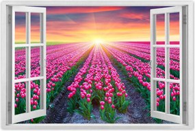 Poszterek 120x80 Tulipánok tengere Virágok