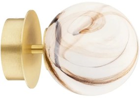 Argon 8453 - Fali lámpa FABIO 1xE14/7W/230V alabástrom arany