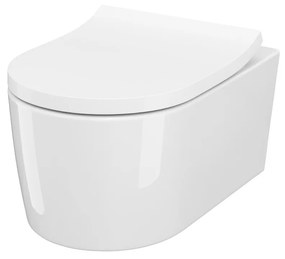 Wc soft close ülőkével felakasztható Cersanit Inverto fehér színben fényes felülettel S701-419