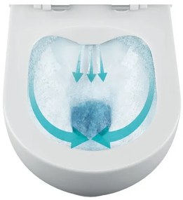 Bruckner - Rimless WALTER fali WC, kerámia, fehér