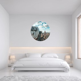 PIPPER. Textil kör alakú falmatrica "New York 2" Méret: 120cm