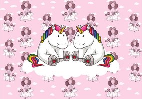 Fotótapéta Unikornisok Vidám mágia a gyerekszobában 300x210 +ragasztó