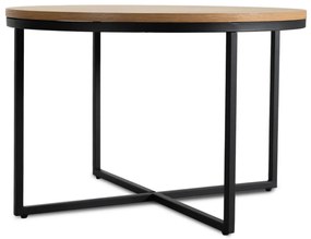 Dohányzóasztal Tölgy/Fekete Színben. HANTEL