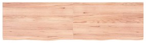 világosbarna kezelt tömör tölgyfa fali polc 180 x 50 x (2-4) cm