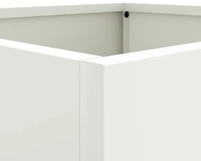 vidaXL 2 db fehér acél növénytartó 42 x 40 x 39 cm