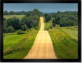 Poszterek keretben 40x30 Út Rét Mező Erdő