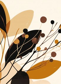 Poszter 40x55cm Őszi sziluettek