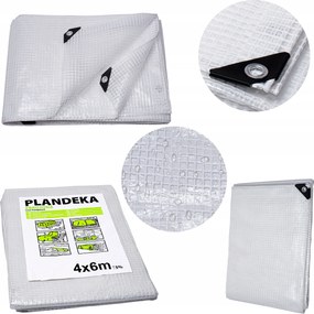 Átlátszó Vasalt Ponyva Erős 6x10m +uv Kerti Lepedő
