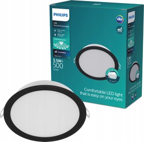 Led panel Süllyesztett lámpatest Meson 5.5W 3000K 9cm Fekete