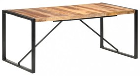 paliszander felületű tömör fa étkezőasztal 180 x 90 x 75 cm