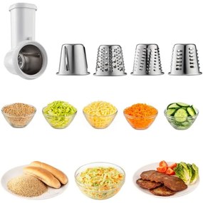 Sencor konyhai robotgép 1700W, rozsdamentes tál, matt króm kivitel