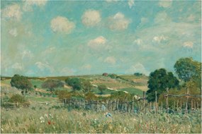 Kép - Alfred Sisley,  Meadow, reprodukciók (90x60 cm)