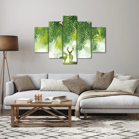 Kép - szarvas az erdőben (150x105 cm)