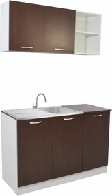 Pd L120 Alapkonyha Wenge/Fehér 3 cs.