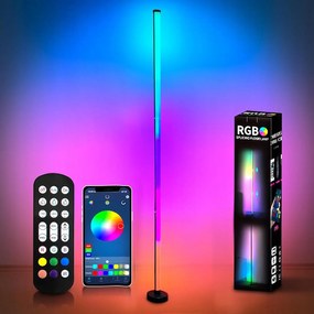 Álló Padló Lámpa Rgb Zene Sarok 120cm Távirányító Alkalmazás