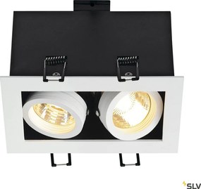 SLV KADUX 115521 Beépíthető spotlámpa 2x50W/GU10 IP20