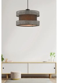 Zsinóros csillár HALO 1xE27/60W/230V barna/szürke