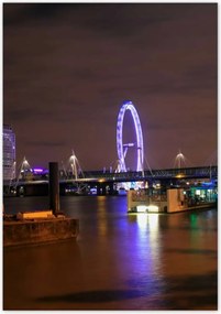 Poszterek 70x100 Lila London Eye