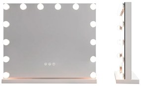 Asztali kozmetikai tükör LED világítással