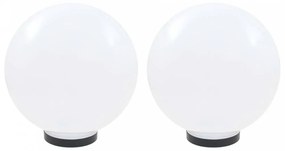 2 db led gömblámpa 30 cm pmma