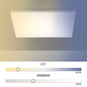 Leuchten Direkt 15552-16-LED Dimmelhető mennyezeti lámpa CANVAS LED/40W/230V + távirányító