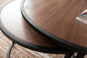 Dohányzóasztal (2 részes) Tambur - Walnut