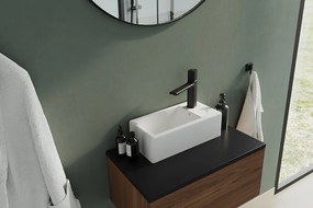 Laveo Kvadrato, kerámia mosdó 355x210x130 mm, fényes fehér, LAV-VUK_6135