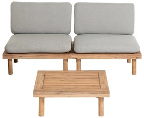 Viridis szürke kerti bútor szett - Kave Home