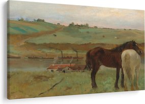 Kép - Edgar Degas, Horses in a Meadow, reprodukciók (90x60 cm)