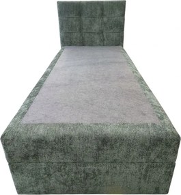Kárpitozott boxspring ágy DIRELIS VIBE 90x200 cm sötétzöld Matrac: Bonell rugós matrac