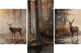 Kép - Vintage vadvilág festmény (90x60 cm)