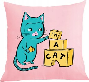 Párna párnahuzat Cica vagyok Ajándék