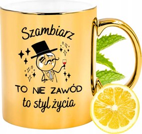 Arany csillogó bögre a sámánnak Ajándék fényképes nyomtatással