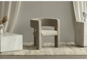Világosszürke design fotel ALPAH LOOP