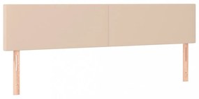 cappuccino színű műbőr LED-es fejtámla 200 x 5 x 78/88 cm