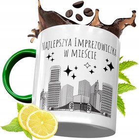 Zöld Bögre Party Ajándék Születésnapra, fényképes nyomattal