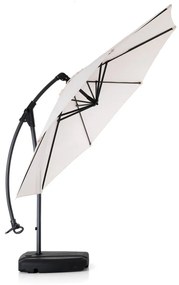 Fehér napernyő ø 300 cm Sirolo – Tomasucci