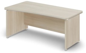 TopOffice ergonomikus asztal 180 x 94,8 cm, bal, világos akác