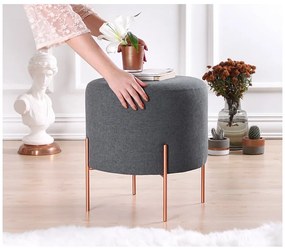 Sötétszürke puff Copper – Artie