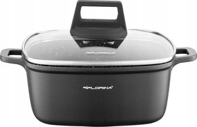 Alumínium Fazék Szögletes Non-styck Chef 20X20X9CM 2,6L Florina