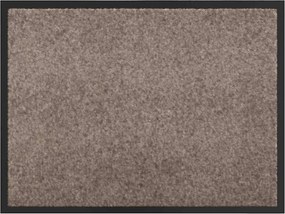 vidaXL Ajtószőnyeg Bézs 60 x 40 x 1.2 cm Mackófleece