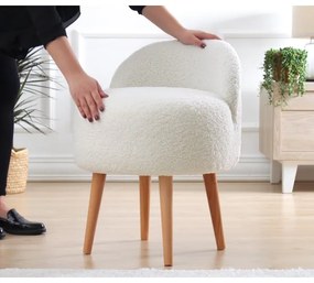 MIKI puff, átmérő 46 cm, fehér